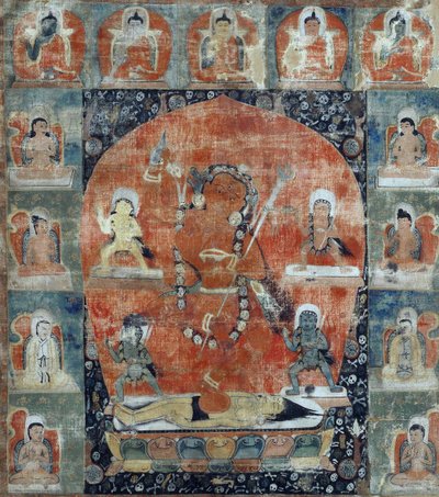 Tibetische Kultur: Samvara Mandala (Detail) von Tibetan School