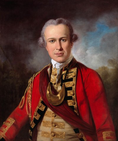 Unbekannter Offizier eines königlichen Regiments zu Fuß, ca. 1760 von Tilly Kettle