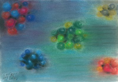 Bunte Sphären in Bewegung von Tim Hoinkis