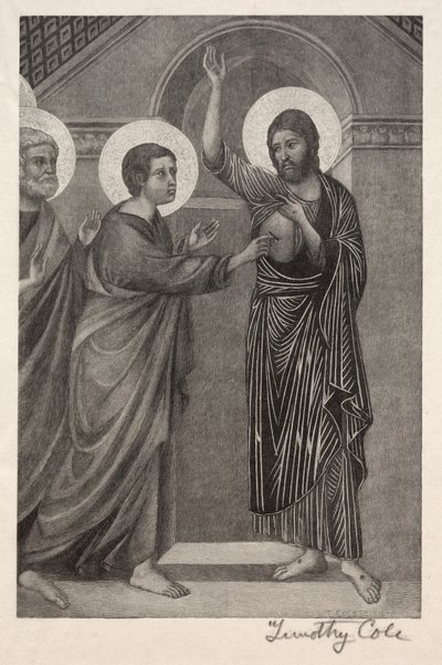 Alte italienische Meister: Der ungläubige Thomas, 1888-1892 von Timothy Cole