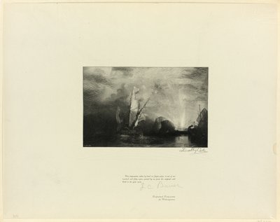 Ulysses verspottet Polyphenus, aus Alte englische Meister von Timothy Cole