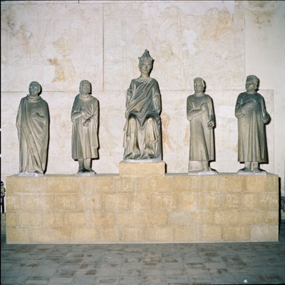 Statue von Heinrich VII. (12745-1313), Heiliger Römischer Kaiser, mit seinen Ratgebern 1315 von Tino di Camaino