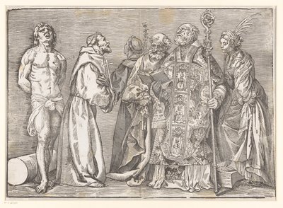 Sechs stehende Heilige von Titiaan