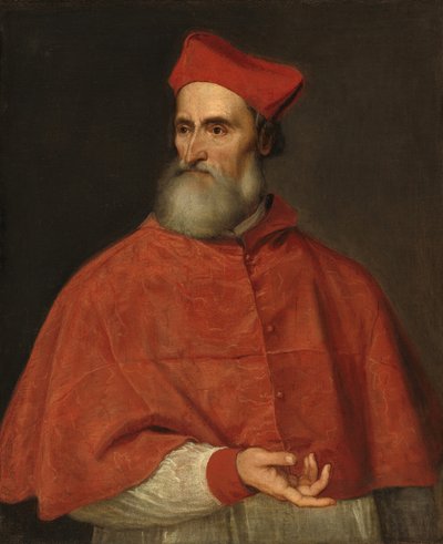 Porträt von Kardinal Pietro Bembo, ca. 1540 (Öl auf Leinwand) von Tiziano Vecelli