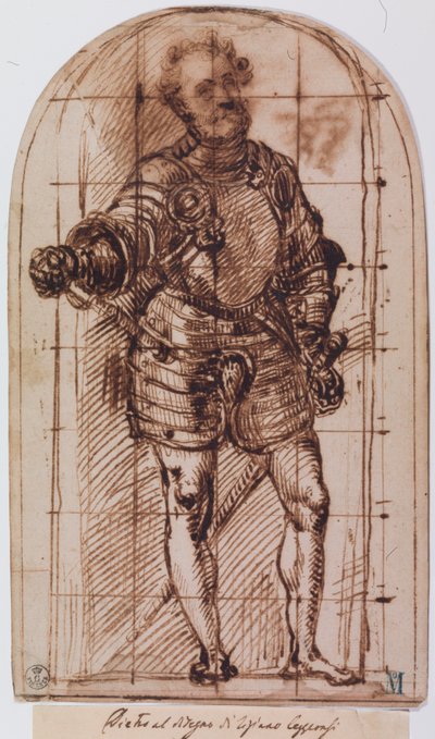 Studie für das Porträt des Herzogs von Urbino von Titian (c.1488 1576)