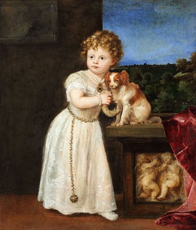 Clarissa Strozzi im Alter von zwei Jahren von Titian