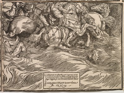 Die Versenkung der Armee des Pharao im Roten Meer von Titian