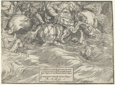 Die Versenkung von Pharaos Armee im Roten Meer von Titian