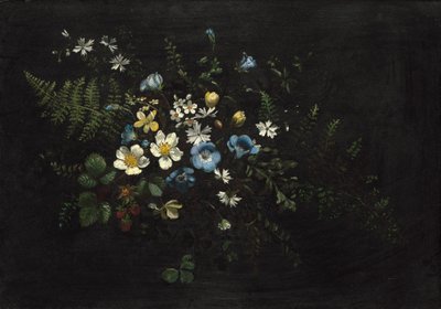 Blumenspray und Farne, unbekanntes Datum von Titian Ramsay Peale