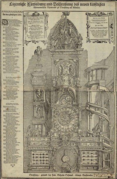 Eigentliche Fürbildung und Beschreibung des neuen künstlichen astronomischen Uhrwerks zu Straßburg von Tobias Stimmer