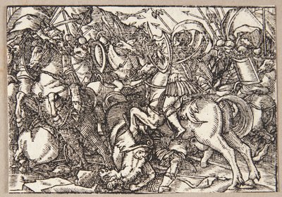 M. Decius führt die Römer in die Schlacht gegen die Latiner von Tobias Stimmer