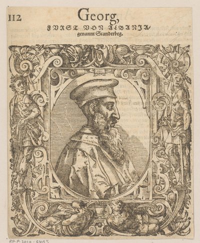 Porträt von Skanderbeg von Tobias Stimmer