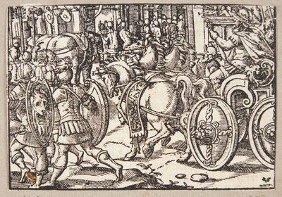Scipios Triumphzug in Rom von Tobias Stimmer