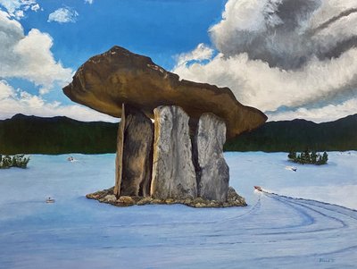 Alte Dolmen Seeszene von Tom Blood