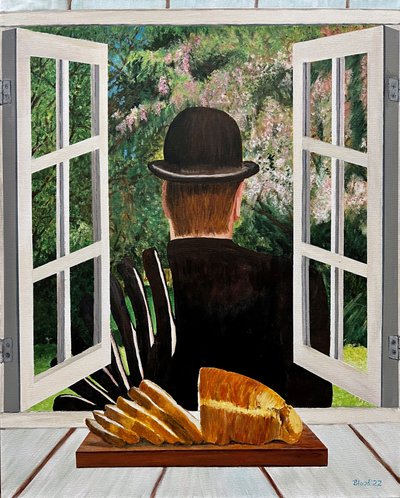 Mann am offenen Fenster von Tom Blood