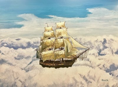 Segeln durch Wolken von Tom Blood
