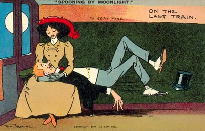 Turteln im Mondschein, im letzten Zug von Tom Browne