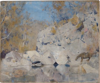In einer Ecke am Macintyre, 1895 von Tom Roberts