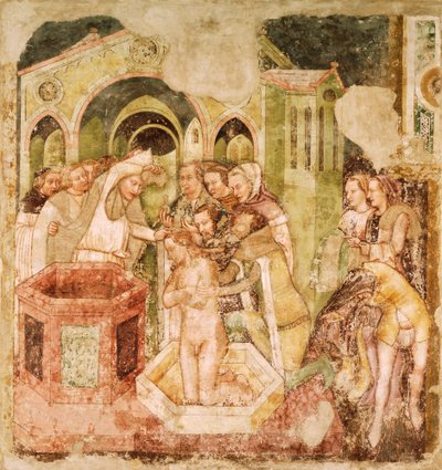 Legende von St. Ursula: Taufe des Prinzen von England von Tomaso da (late 15th century) Modena
