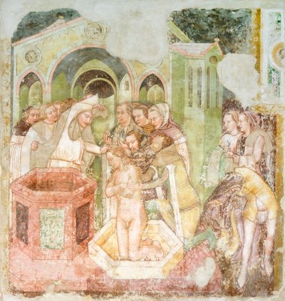 Die Taufe des Prinzen von England (Detail) von Tomaso da (late 15th century) Modena