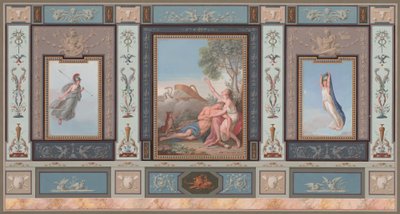 Aufwendige Wanddekorationen mit Venus und Adonis von Tommaso Bigatti