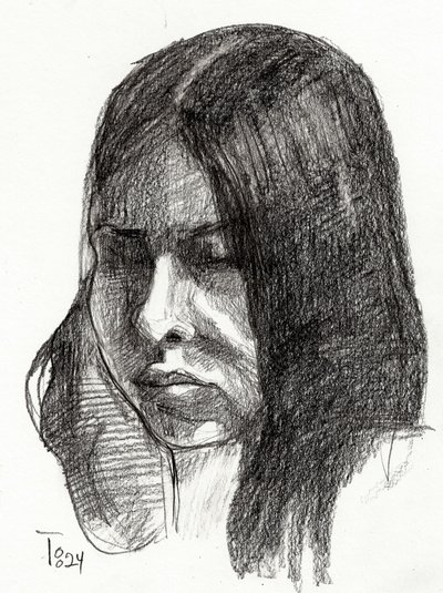 Frau im Schatten von Tore Bahnson