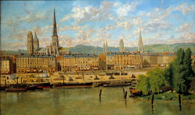 Der Hafen von Rouen von Torello Ancillotti