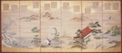 Teikas Gedichte für die zwölf Monate von Tosa Mitsunari