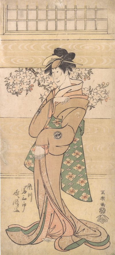 Schauspieler Segawa Tomisaburo II als Geisha Asaka, 1794-95 von Toshusai Sharaku