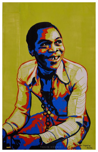 Fröhlicher Pop-Art-Mann von Tosin Oyeniyi