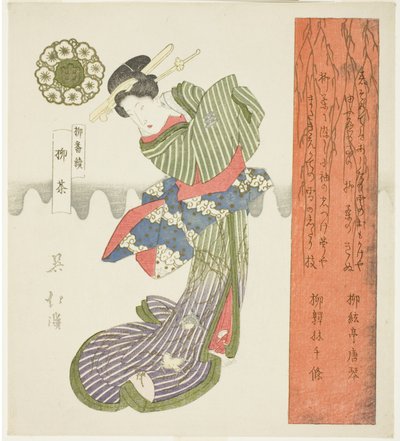 Weiden-Tee (Yanagicha), aus der Serie "Eine Serie von Weiden (Yanagi bantsuzuki)" von Totoya Hokkei