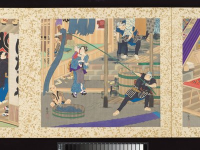 Handwerker, Schönheiten und jährliche Ereignisse von Toyohara Kunichika