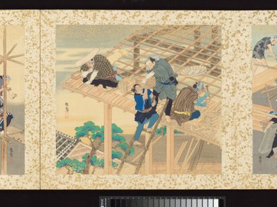 Handwerker, Schönheiten und jährliche Ereignisse von Toyohara Kunichika