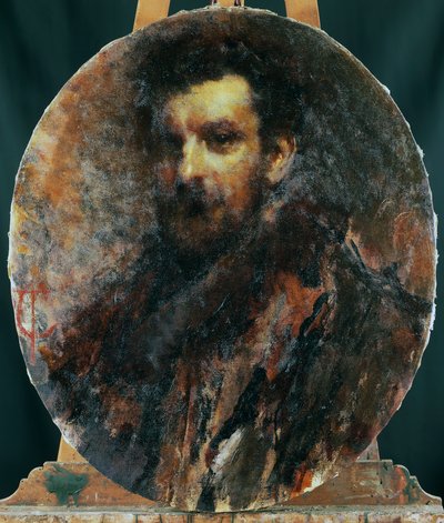 Porträt von Cletto Arrighi, Pseudonym von Carlo Righetti von Tranquillo Cremona
