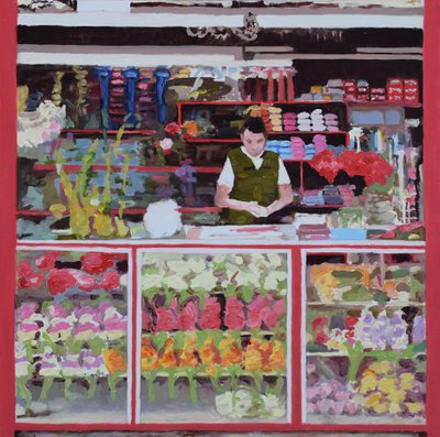 Blumenstand (Bogotá, Kolumbien), 2016 von Trevor Burgess