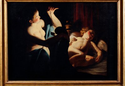 Psyche entdeckt Amor von Trophime Bigot