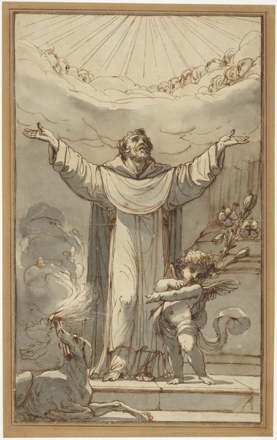 Der heilige Dominikus im Gebet von Ubaldo Gandolfi