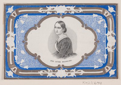 Johanne Luise Heiberg. Schokoladenverpackung von Ubekendt