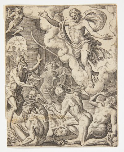 Christus in der Vorhölle von Ubekendt efter Dirck Volckertsz. Coornhert efter Maarten van Heemskerck