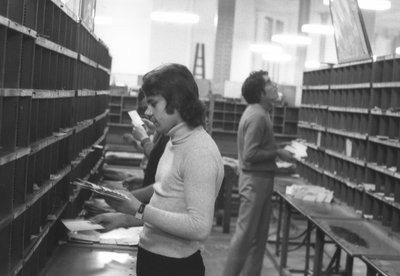 613 1 2a Briefsortierzentrum rue du Louvre PTT Postamt Jan 1971 von Unbekannt