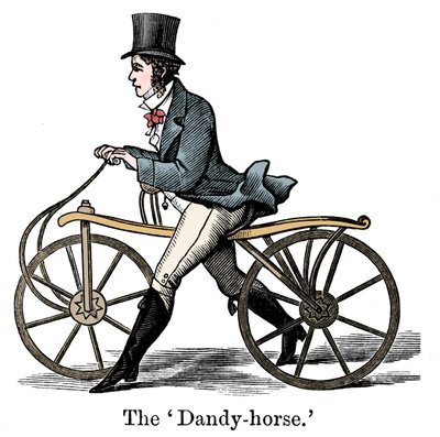 Ein Dandy-Pferd oder Draisienne des modischen Typs ca. 1820 von Unbekannt