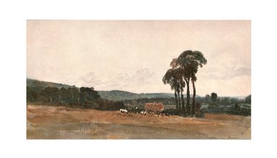 Eine Ernteszene - eine Freiluftskizze, um 1900 von Unbekannt