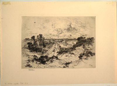 Eine Straße in der Nähe des Meeres, Easthampton, New York von Unbekannt