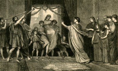 Eine römische Hochzeit - Die Heimkehr der Braut, 1881 von Unbekannt