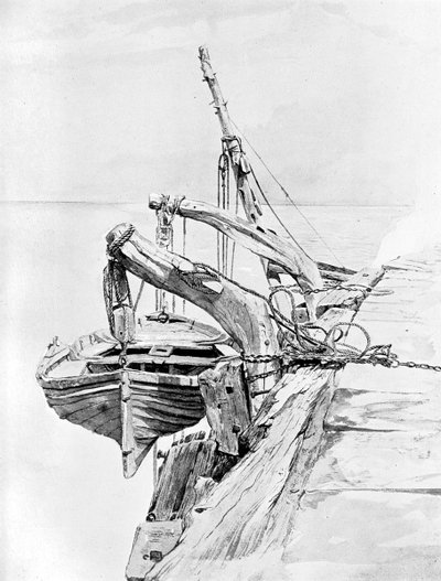 Eine Studie in Bleistift und Aquarell, 1858, 1900 von Unbekannt