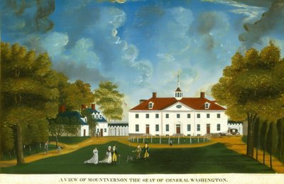 Ansicht von Mount Vernon von Unbekannt
