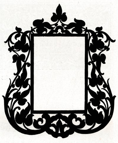 Ein Entwurf für einen Bilderrahmen mit dem Titel Ästhetisch, 1898 von Unbekannt