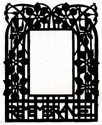 Ein Entwurf für einen Bilderrahmen mit dem Titel Margery Daw, 1898 von Unbekannt