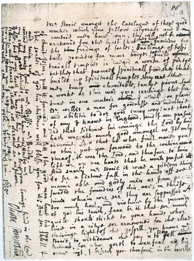 Ein Brief an einen Herrn Storie von Oliver Cromwell, St Ives, 11. Januar, 1635-1636, 1899 von Unbekannt