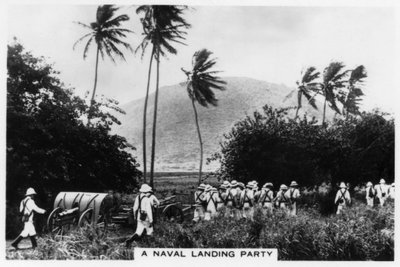 Eine Marine-Landungstruppe, St. Kitts, Westindien, 1937 von Unbekannt